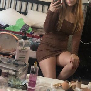 A slightly tight dress